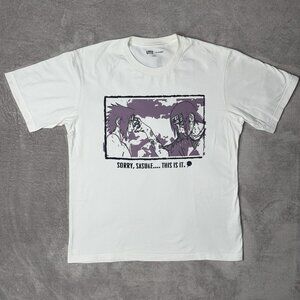 Uniqlo x Naruto Graphic T-shirt Men's Large White Sasuke Itachi Streetwear Anime